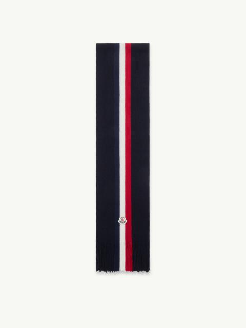 Moncler Tricolor Wool Scarf