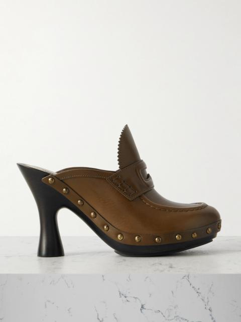 Burberry Studded Leather Mules