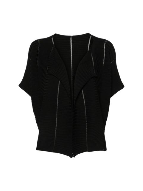 ribbed-knit cardigan