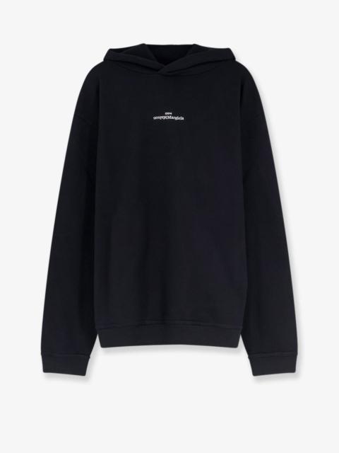 Maison Margiela Maison Margiela Cotton sweatshirt with front embroidered log
