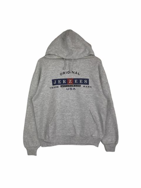 Other Designers Vintage - VINTAGE JERZEES USA BIG LOGO HOODIE PULLOVER JUMPER