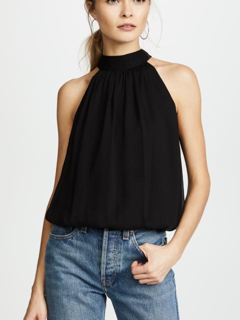 Alice + Olivia Maris Gathered Halter Top