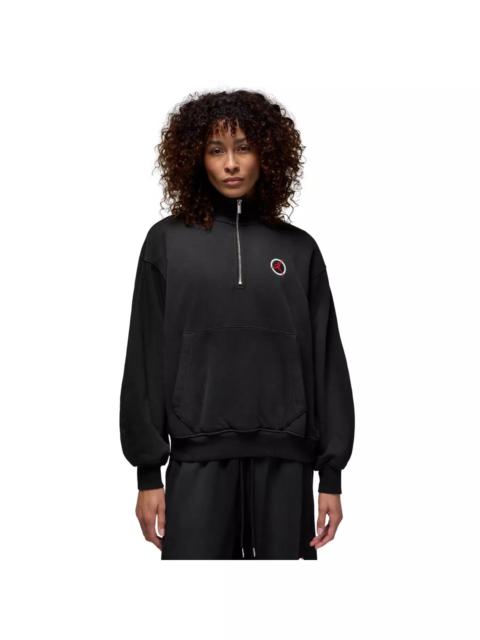 Jordan Jordan Women's Flight Club Fleece Quarter-Zip Pullover -Black