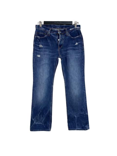 Hysteric Glamour Hysteric Glamour Distressed Denim Flare Jeans Cropped