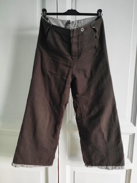 Other Designers volga volga - Reversible double layer wide trousers.Like Uma Wang