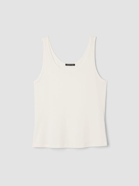 EILEEN FISHER Stretch Silk Jersey Scoop Neck Tank