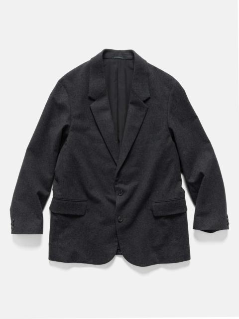 A.PRESSE Wool Flannel Jacket Charcoal