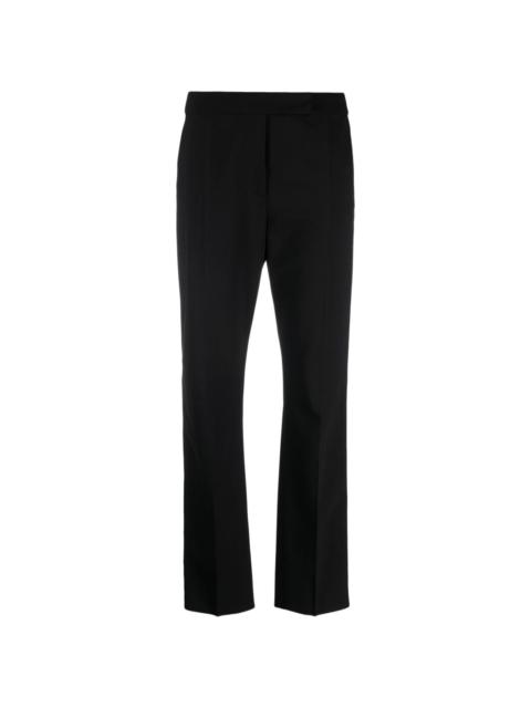 mid-rise straight-leg trousers