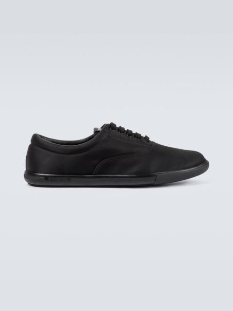 Prada Nylon lace-up sneakers