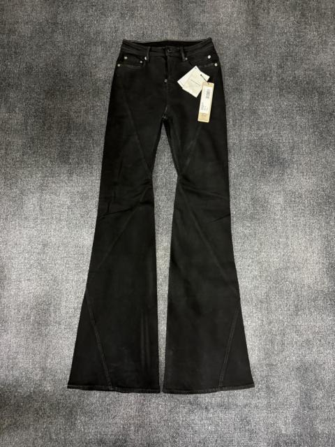 Rick Owens Rick Owens 23fw bias bootcut ribbed trousers