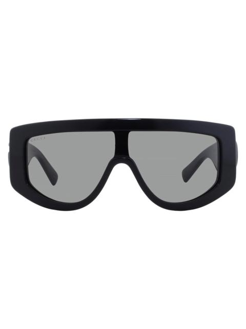 GUCCI Open Box - Gucci Grey Shield Ladies Sunglasses GG1950S 001 99