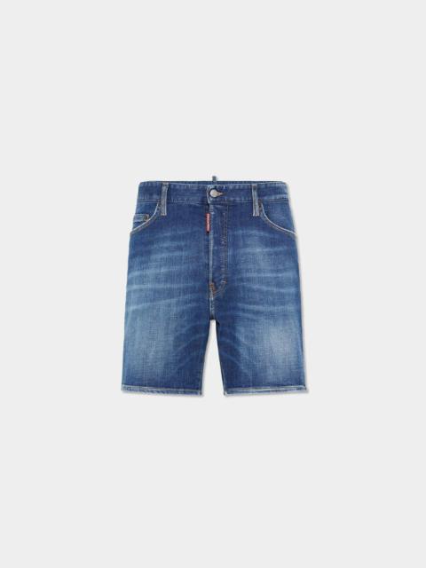 DSQUARED2 MEDIUM EASY WASH MARINE SHORT JEANS
