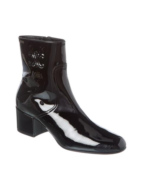 CELINE CELINE Triomphe Zipped Patent Bootie