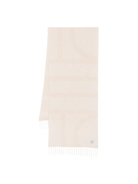 TOTEME Monogram wool scarf