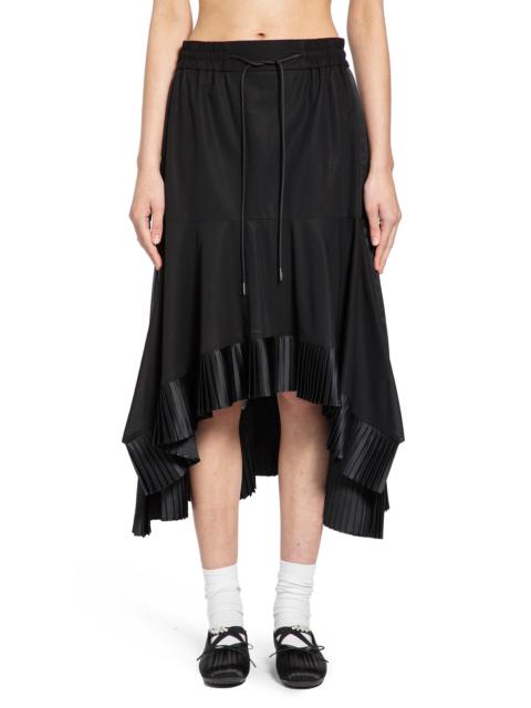 sacai Cotton Broadcloth Skirt