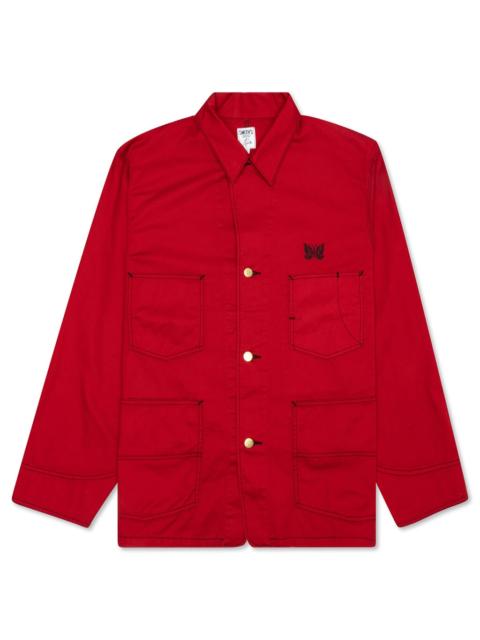 NEEDLES NEEDLES X SMITH'S COTTON TWILL COVERALL - RED
