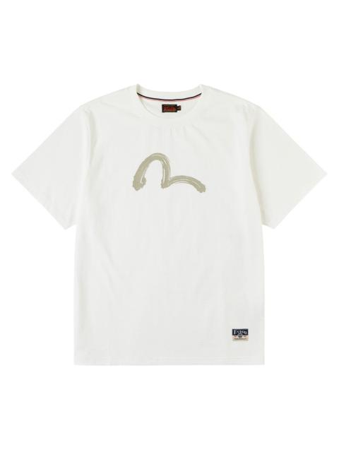 EVISU Hand-Brushed Seagull Print T-Shirt