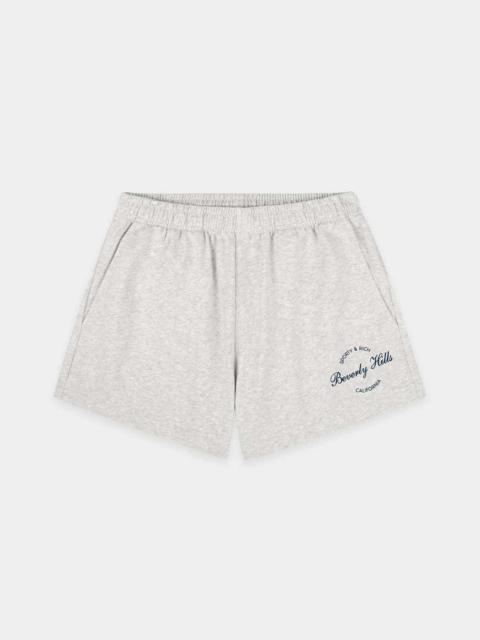 Sporty & Rich SH03776257GY03-19 Beverly Script Disco Short