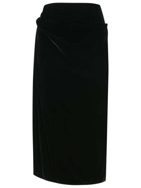 Etro Etro Viscose Blend Asymmetrical Skirt Black Women