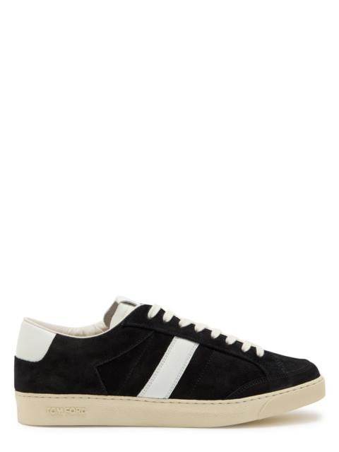 TOM FORD Tom Ford Panelled Leather and Suede Sneakers