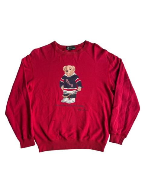 Polo Ralph Lauren VERY RARE VINTAGE SWEATSHIRT POLO RALPH LAUREN BEAR HOCKEY