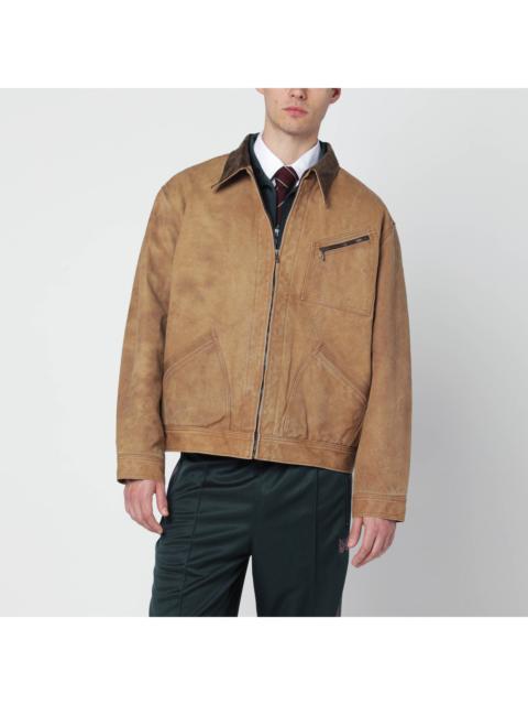 NEEDLES Needles Brown Cotton Zip Jacket Men