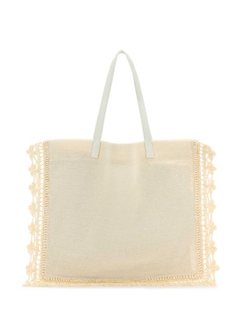Other Designers Jw Anderson Women Ivory Crochet Shopping Bag