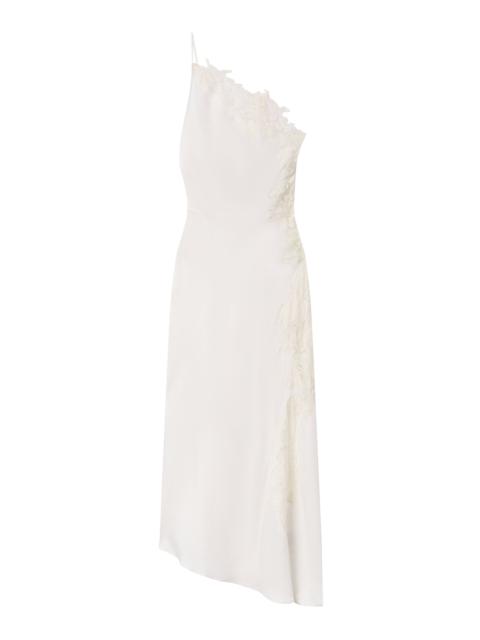 A.L.C. Lou Satin and Lace Midi Dress