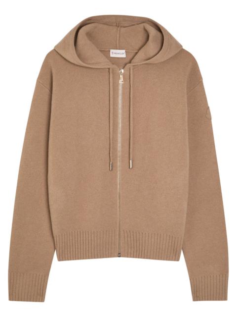 Moncler Moncler Hooded Wool and Cashmere-blend Cardigan