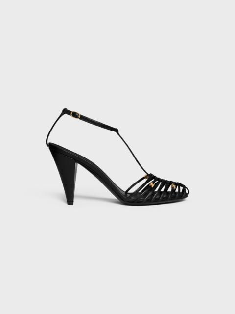 CELINE CELINE CAGE - STRAPPY SANDAL IN GOATSKIN