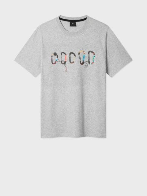 Paul Smith Grey 'Carabiner' Print T-Shirt