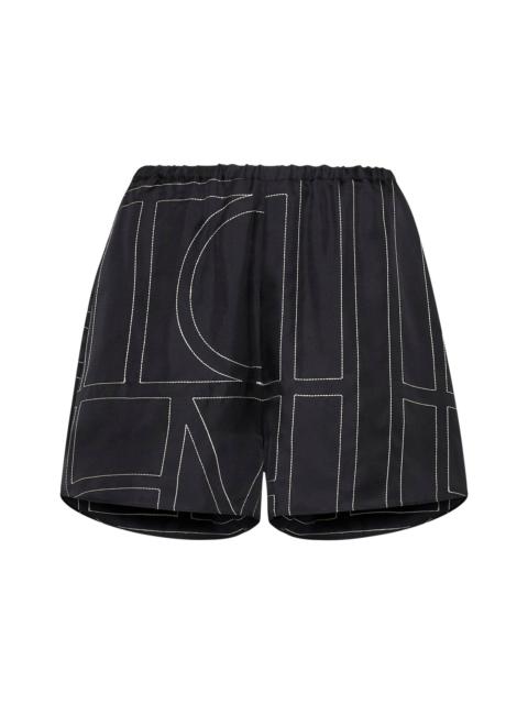 TOTEME Monogram silk shorts