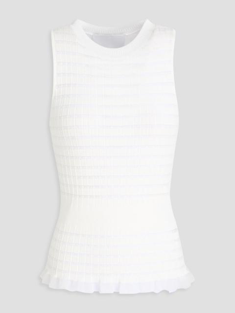 3.1 Phillip Lim Ruffled ribbed-knit tank