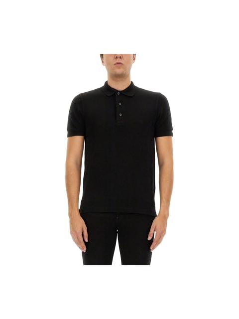 Logo Embroidered Short-sleeved Polo Shirt