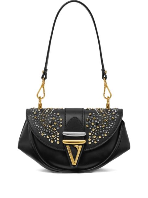 VERSACE stud-embellished shoulder bag