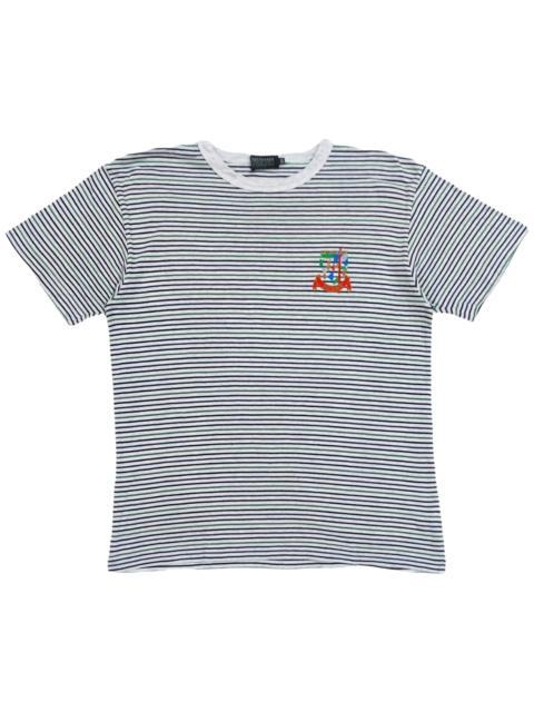 Other Designers RARE! VTG TRUSSARDI DESIGNER STRIPED SMALL LOGO MOTIF