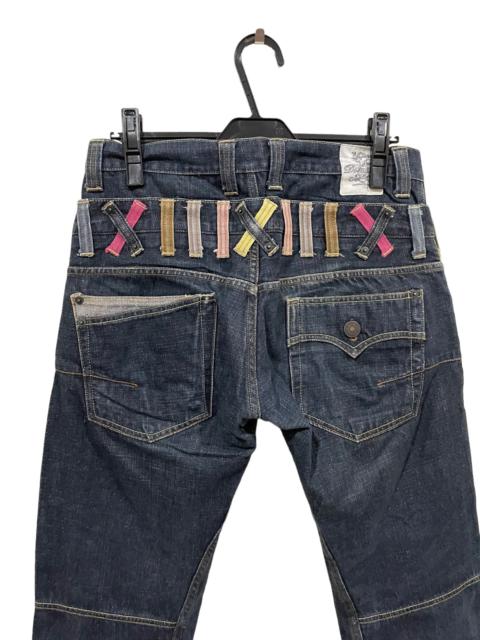 Other Designers Japanese Brand - Rare🔥Japanese Shinjuku Dominate Double Waist Statement Jeans