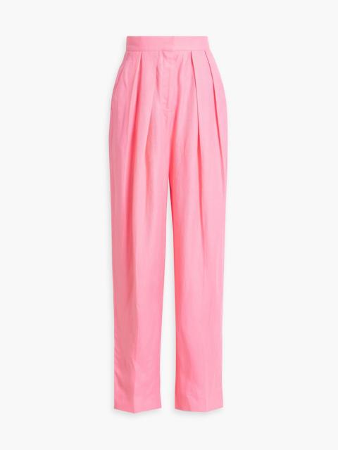 Stella McCartney Pleated twill tapered pants