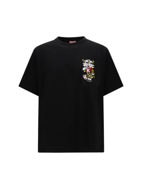 KENZO Kenzo Wild Tiger Motif Embroidered On The Chest Oversized T-shirt
