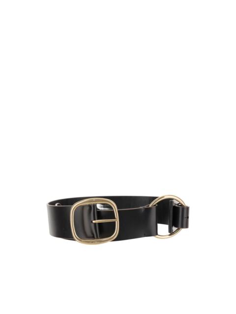 Chloé leather rounded-buckle belt