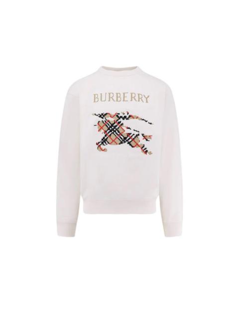 Burberry BURBERRY White Cotton Sweater New & Authentic (Men's size:L;