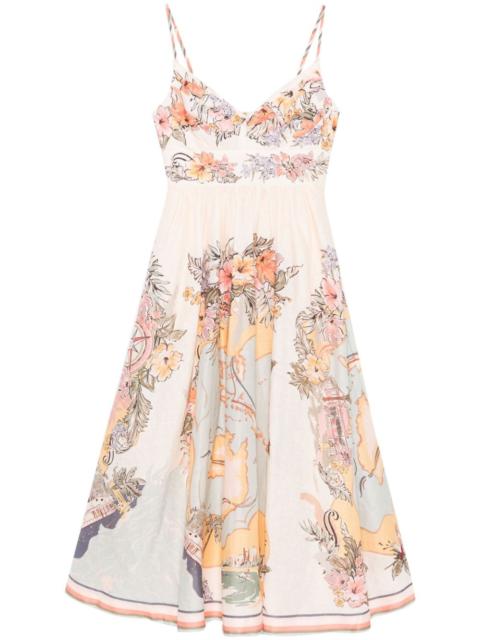 Zimmermann Midi Linen Dress