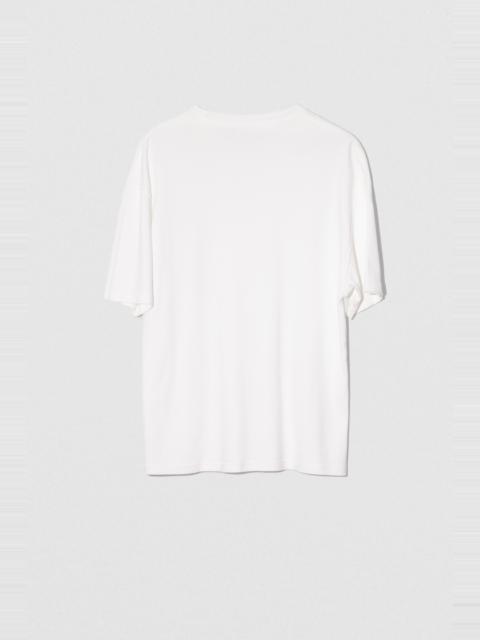 BY FAR GARY T-SHIRT NATURAL WHITE COTTON JERSEY