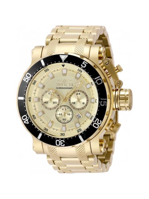 Other Designers Invicta Coalition Forces Chronograph GMT Quartz Gold Dial Men's Watch 49093