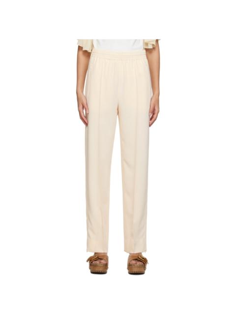 See by Chloé Off-White City Fluid Trousers
