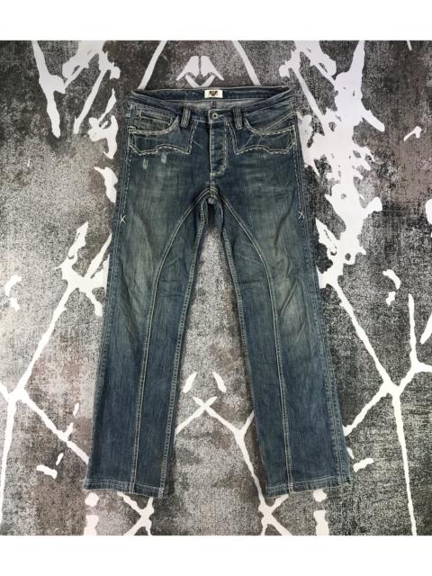 Other Designers Antik Denim - Antik Denim Patchwork Blue Wash Dneim KJ1294