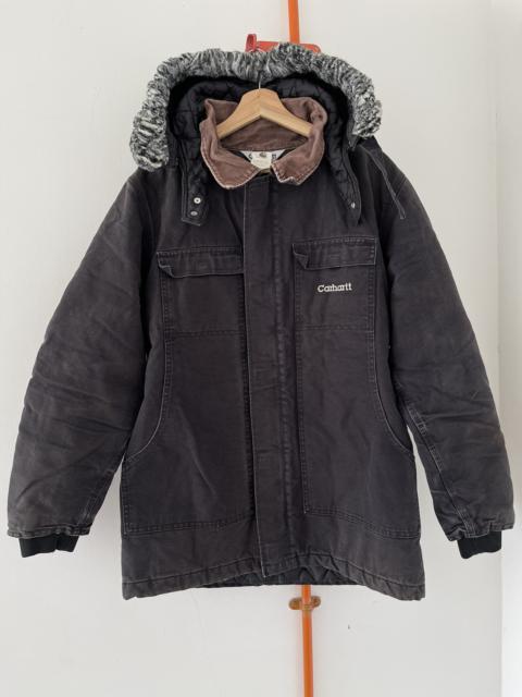 Other Designers Vintage - VINTAGE CARHARTT QUILTED LINED HOODIE JACKET