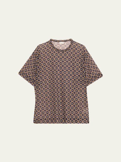 Dries Van Noten Hoge Sheer Oversized T-Shirt