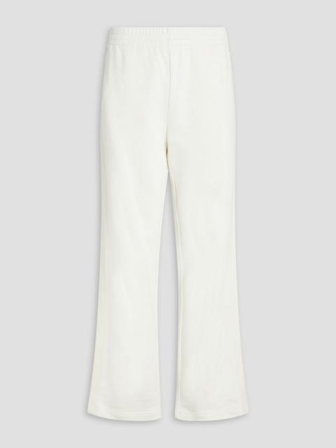 Helmut Lang French cotton-terry track pants