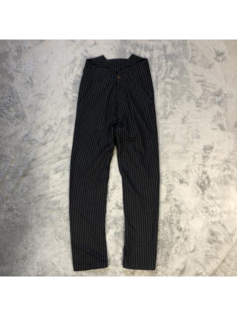 VIVIENNE WESTWOOD MAN STRIPES HIGH RISE PANTS #5937-216